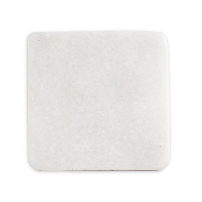 slide 1 of 2, Thirstystone Marble Coasters - White, 4 ct