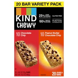 KIND Kids Bars Variety Pack, Chocolate Chip and Peanut Butter Chocolate Chip Bar