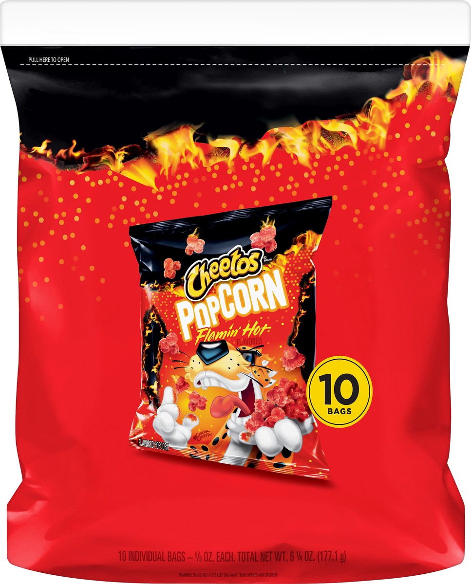 slide 4 of 7, Cheetos 10 Pack Flamin Hot Popcorn 10 ea, 10 ct