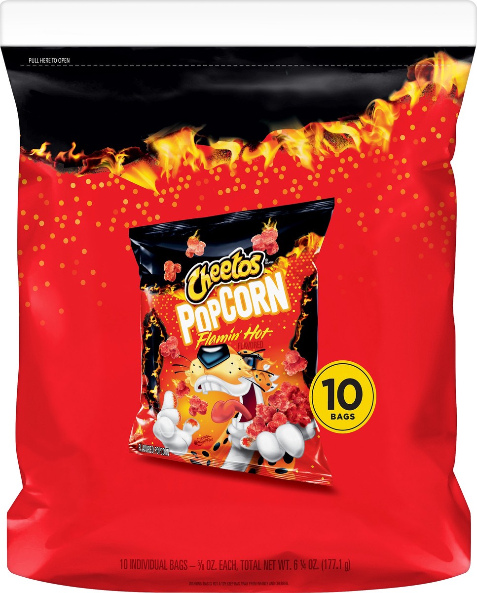 slide 5 of 7, Cheetos 10 Pack Flamin Hot Popcorn 10 ea, 10 ct