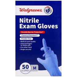Walgreens Nitrile Exam Gloves M