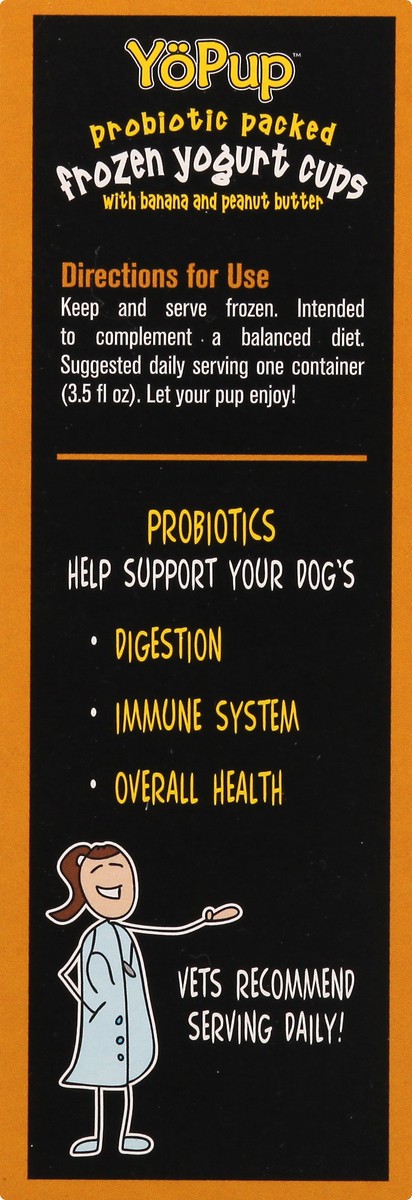 slide 7 of 12, YoPup Frozen with Banana and Peanut Butter Yogurt Cups 4 ea, 4 ct