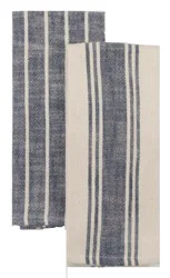 Dash of That Natural Slubbed Kitchen Towels - Indigo