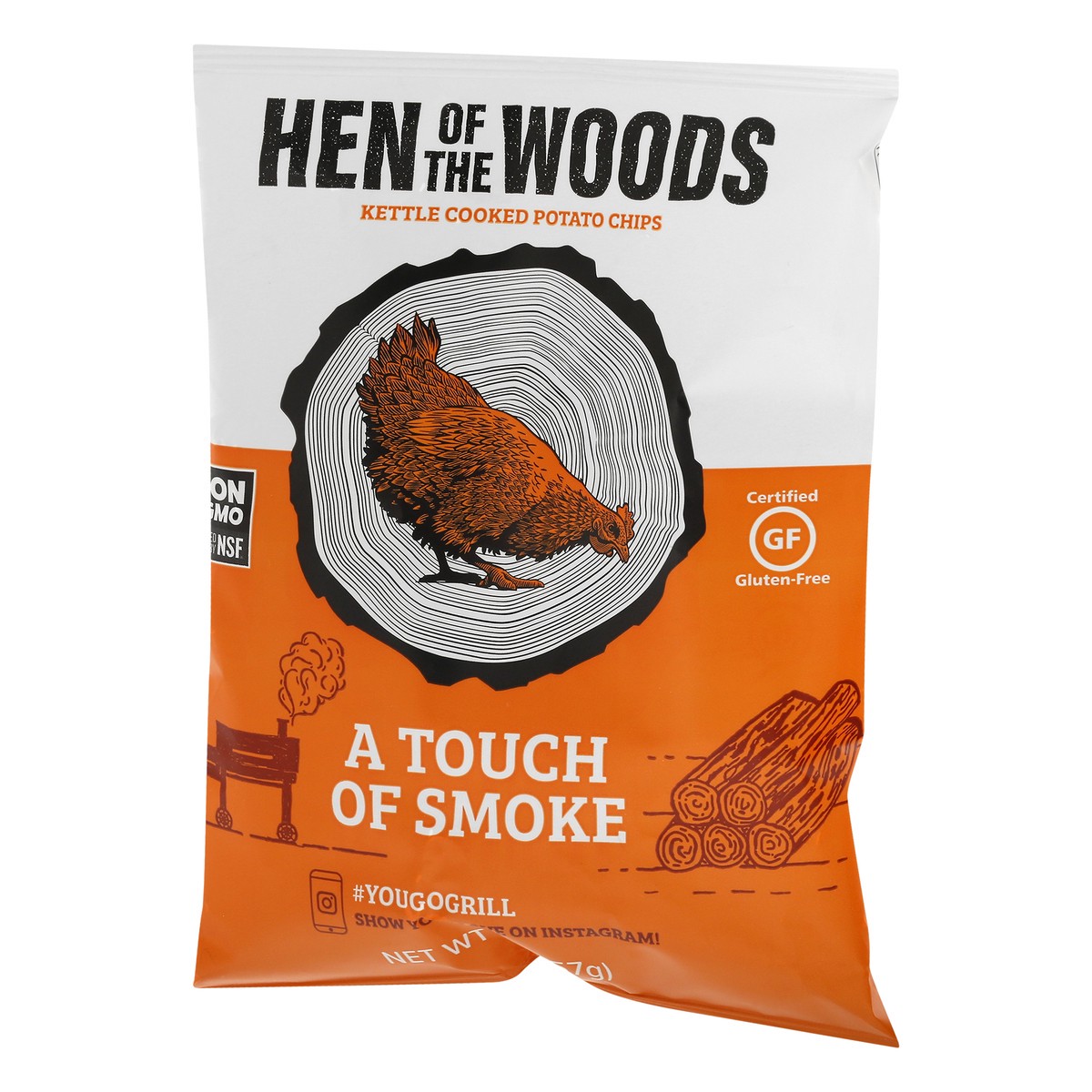 Hen of the Woods Kettle Cooked A Touch of Smoke Potato Chips 2 oz 2 oz Shipt
