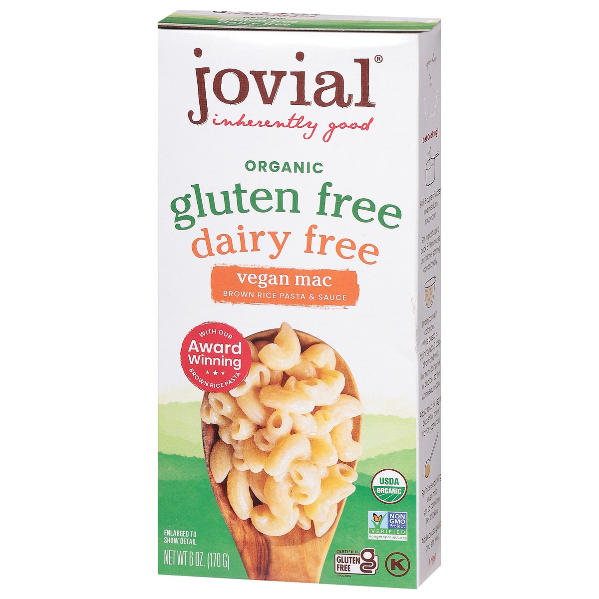 slide 9 of 13, Jovial Organic Gluten Free Dairy Free Vegan Mac 6 oz, 6 oz