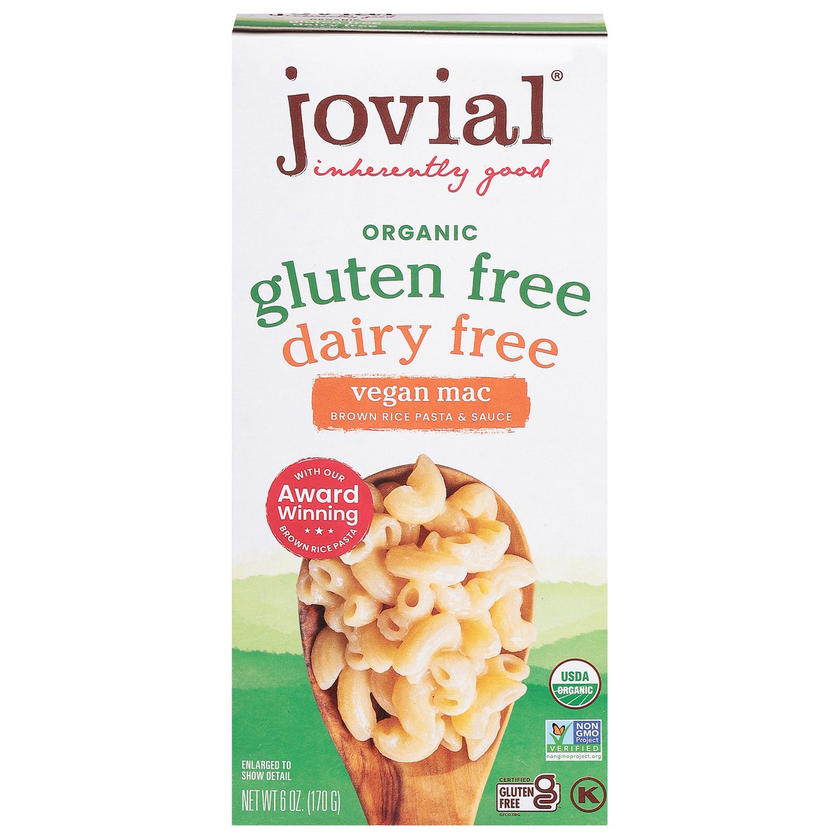 slide 7 of 13, Jovial Organic Gluten Free Dairy Free Vegan Mac 6 oz, 6 oz