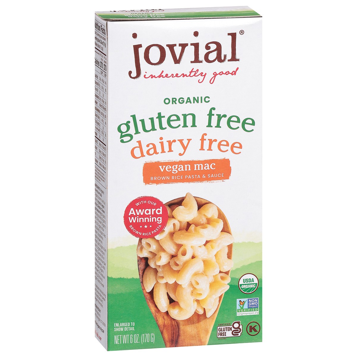 slide 6 of 13, Jovial Organic Gluten Free Dairy Free Vegan Mac 6 oz, 6 oz