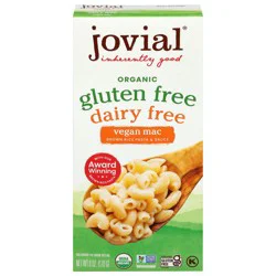 Jovial Organic Gluten-Free Dairy-Free Vegan Macaroni, 6 oz