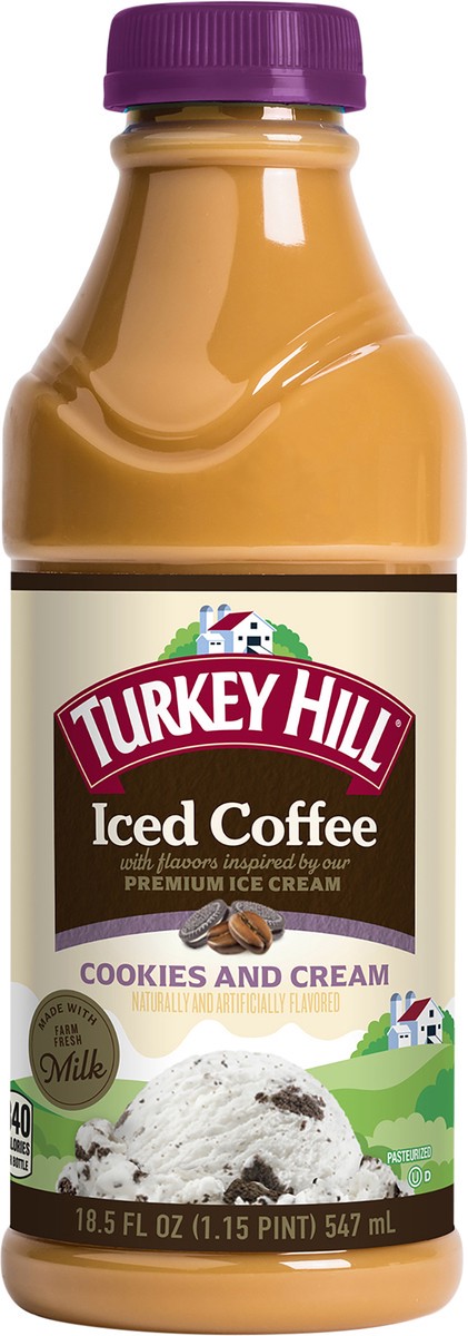 slide 2 of 2, Turkey Hill Cookies and Cream Iced Coffee - 18.50 fl oz, 18.50 fl oz