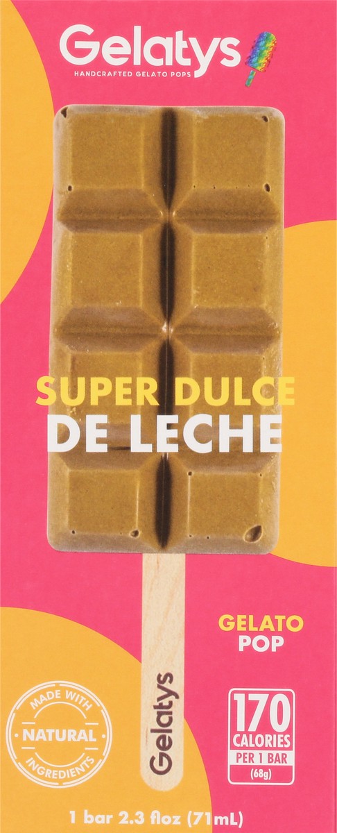 slide 6 of 9, Gelatys Handcrafted Gelato Pop - Super Dulce De Leche, 2.6 fl oz