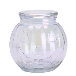 Holiday Home Large Glass Jack-o-lantern Canister - Clear
