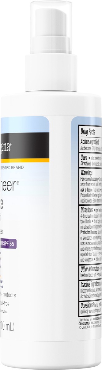 slide 6 of 11, Neutrogena Ultra Sheer Face Mist Sunscreen Broad Spectrum SPF 55, 3.4 Oz, 3.4 oz