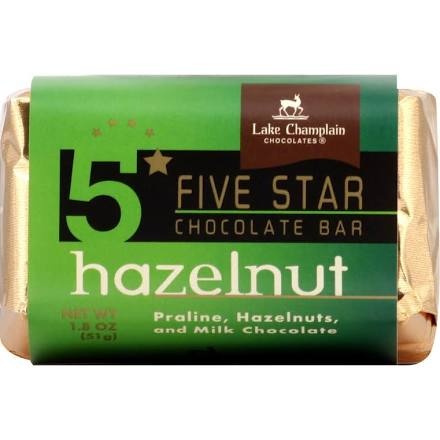 slide 1 of 1, Lake Champlain Chocolates Hazelnut Five Star Bar, 1.8 oz