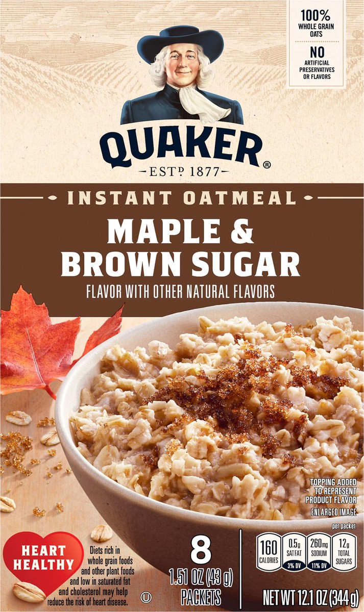slide 4 of 6, Quaker Instant Oatmeal, 12.1 oz