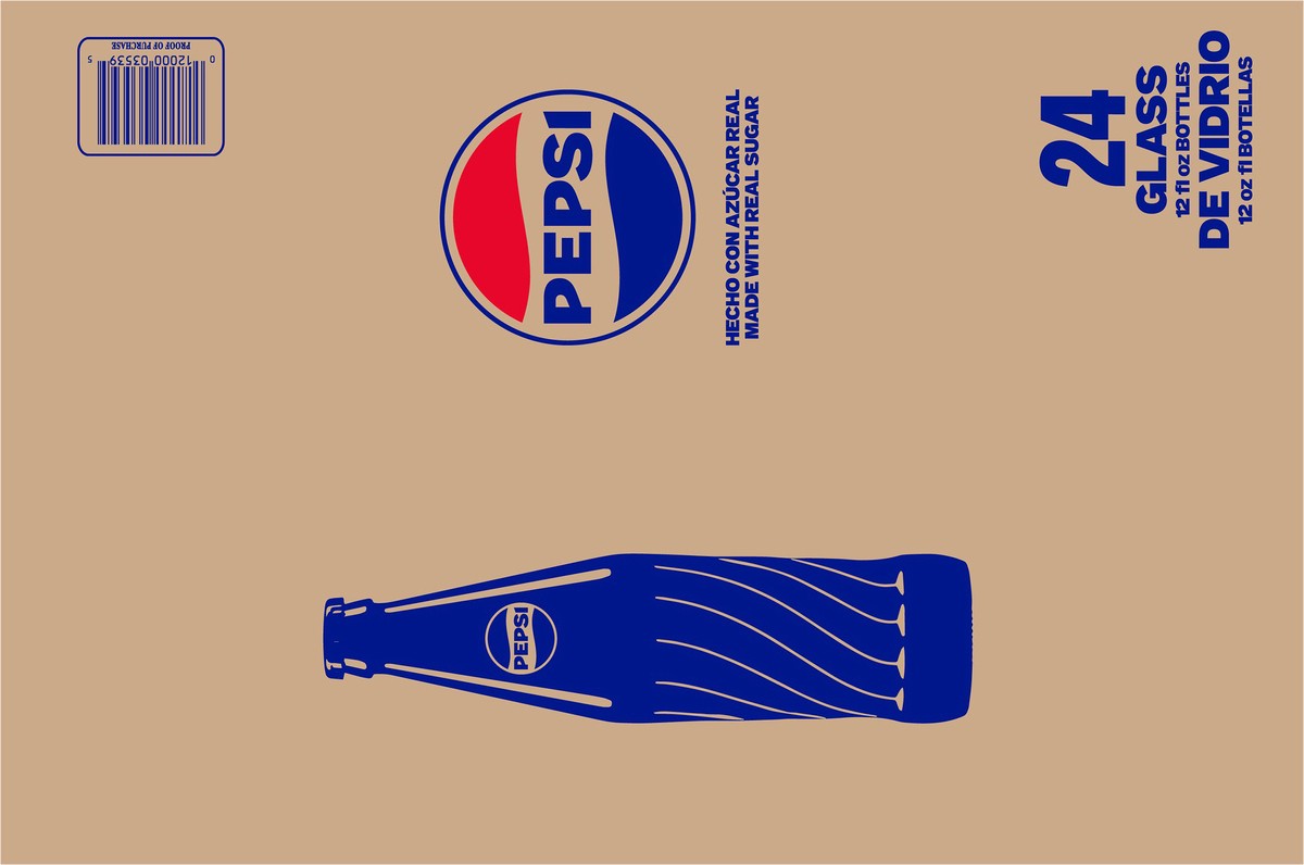 slide 9 of 10, Pepsi Real Sugar Soda Cola - 24 ct, 24 ct