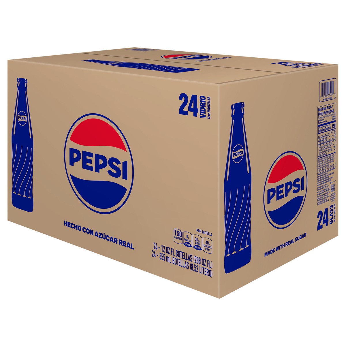 slide 8 of 10, Pepsi Real Sugar Soda Cola - 24 ct, 24 ct