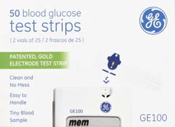 GE Blood Glucose Test Strips 50 ea