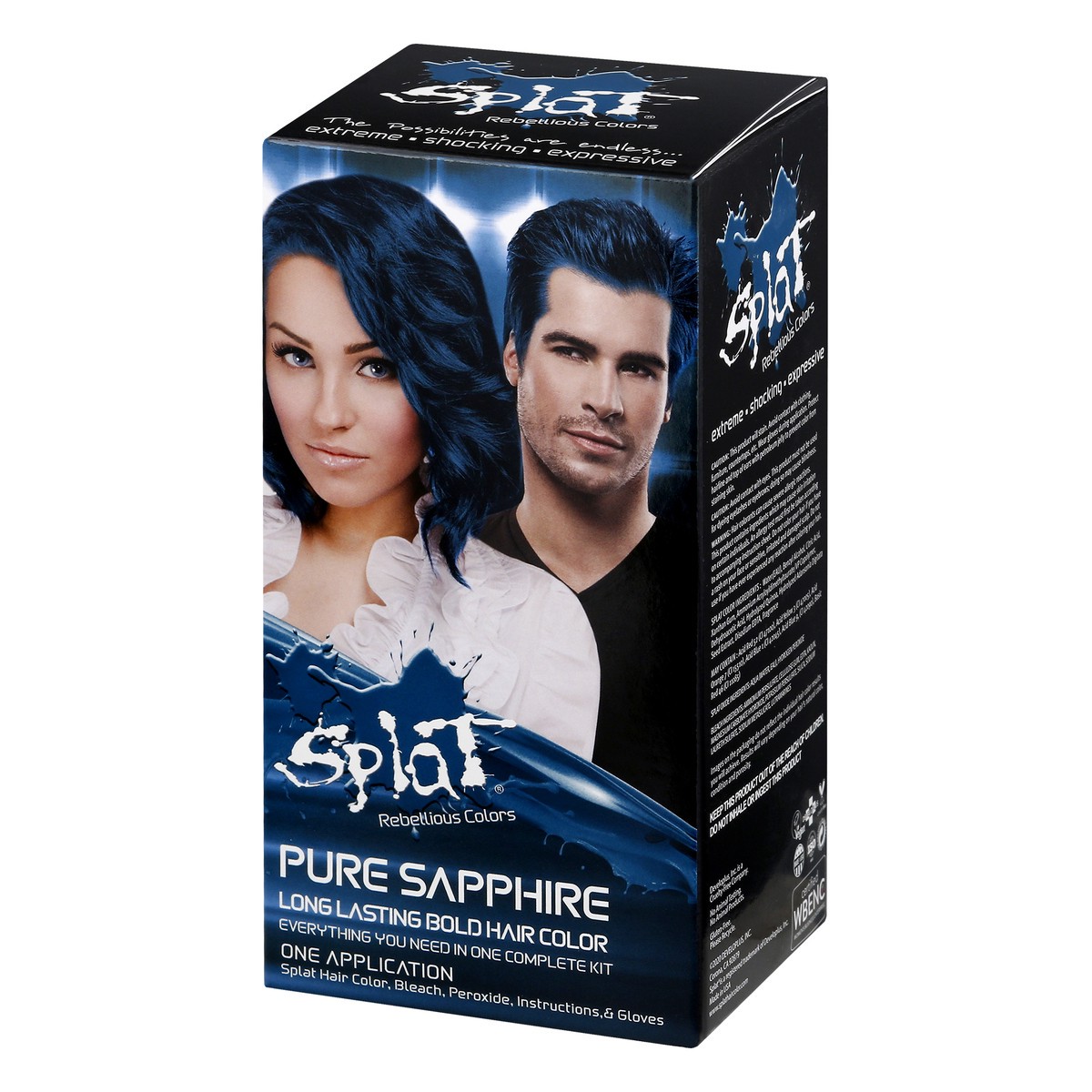 slide 6 of 12, Splat Rebellious Colors Hair Color Complete Kit Puresapphire, 6 oz