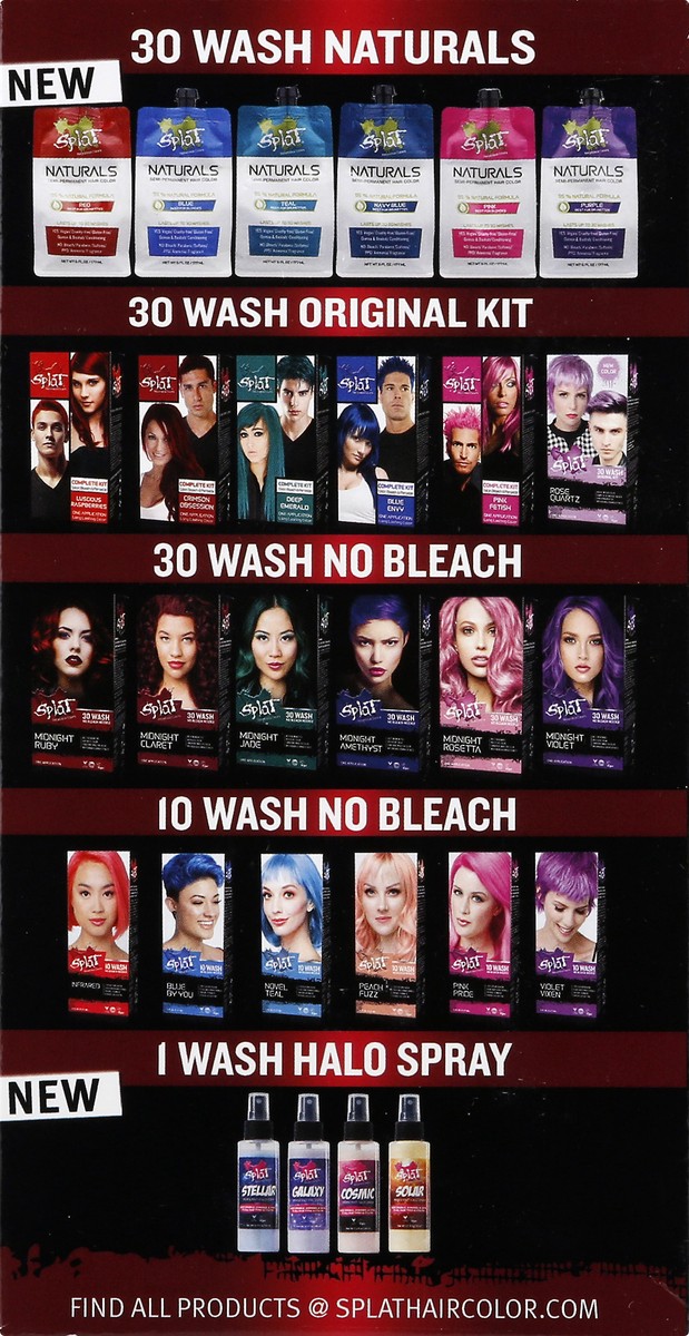 slide 5 of 12, Splat Rebellious Colors Hair Color Complete Kit Puresapphire, 6 oz