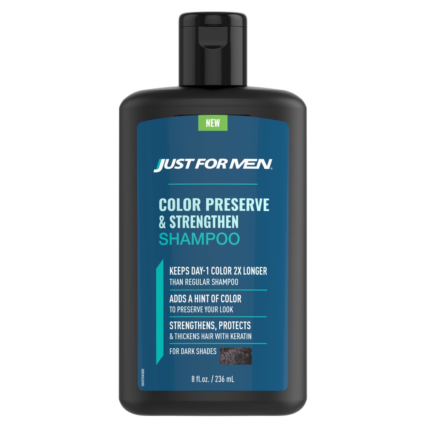 slide 1 of 1, Just For Men Color Preserve & Strengthen Shampoo for Dark Hair, 8 oz