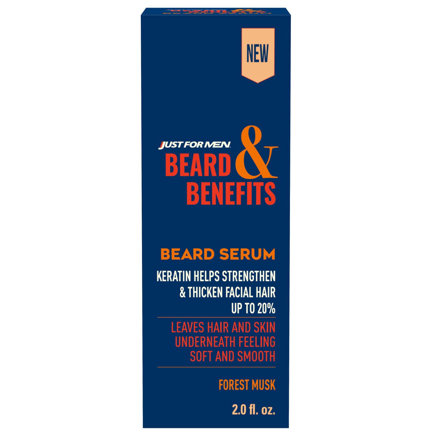 slide 1 of 1, Just For Men Beard & Benefits Thickening Beard Serum - Forest Musk, 2 oz
