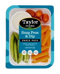 Taylor Farms Snap Peas & Dip Snack Pack