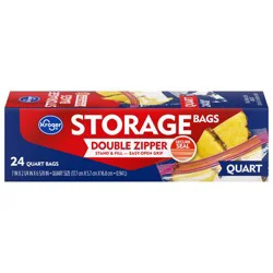 Kroger Reclosable Quart Storage Bags