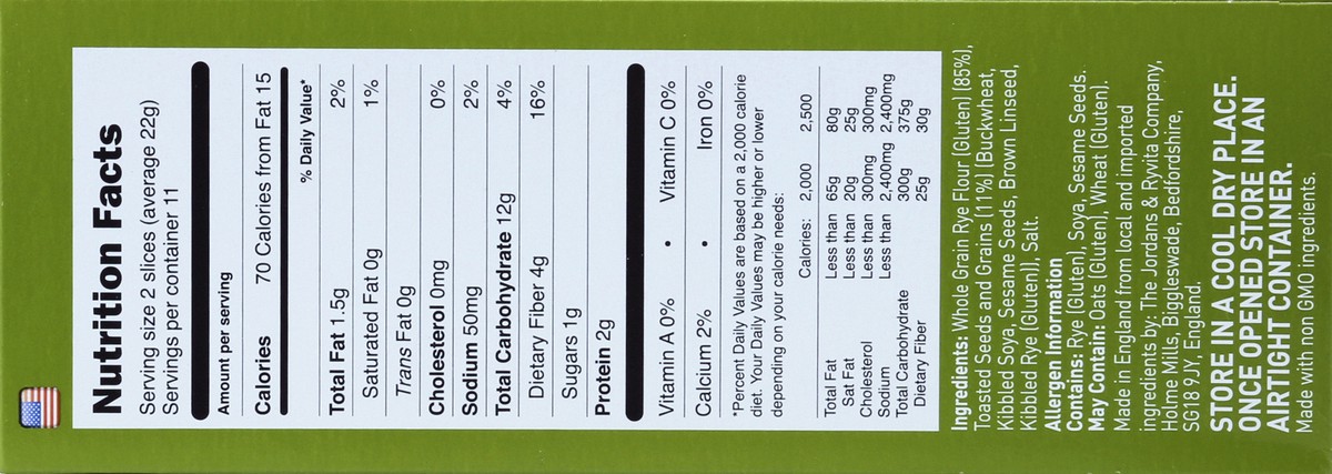 slide 2 of 4, Ryvita Multigrain Crispbread, 8.8 oz