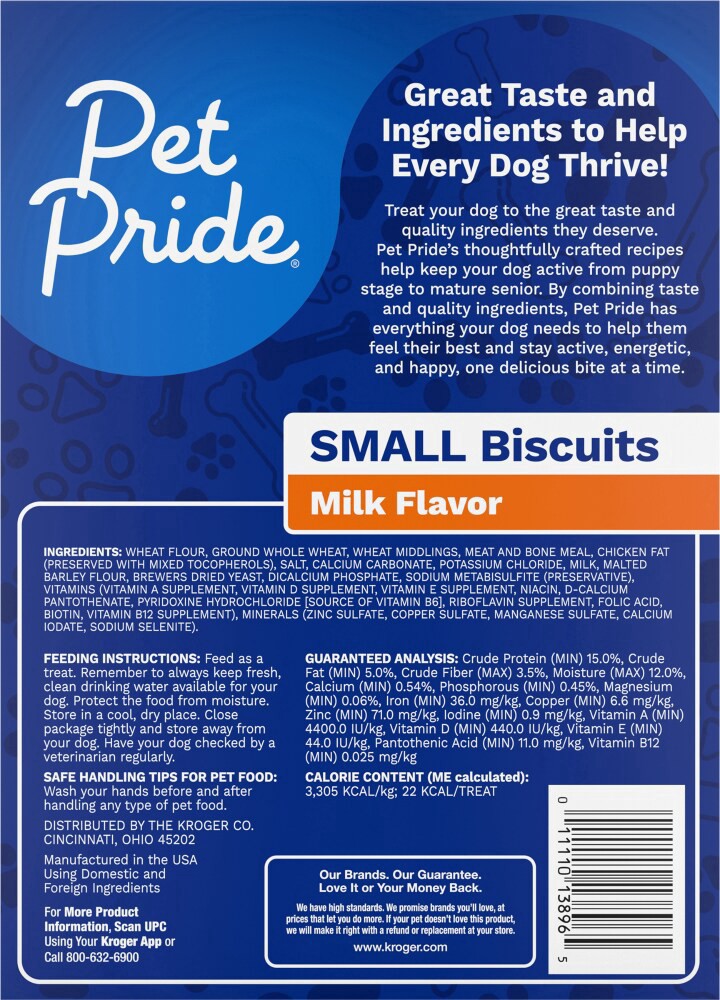 slide 2 of 2, Pet Pride® Milk Flavor Small Biscuit Dog Treats, 24 oz