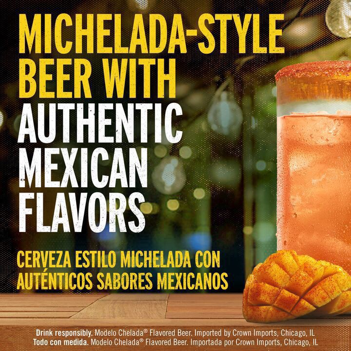 slide 10 of 11, Modelo Chelada Variety Pack Mexican Import Flavored Beer, 12 pk 12 fl oz Cans, 3.5% ABV, 144 fl oz