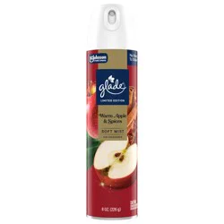 Glade Odor Fighting Soft Mist Air Freshener Room Spray, Warm Apple & Spices, 8.0oz., 1 count