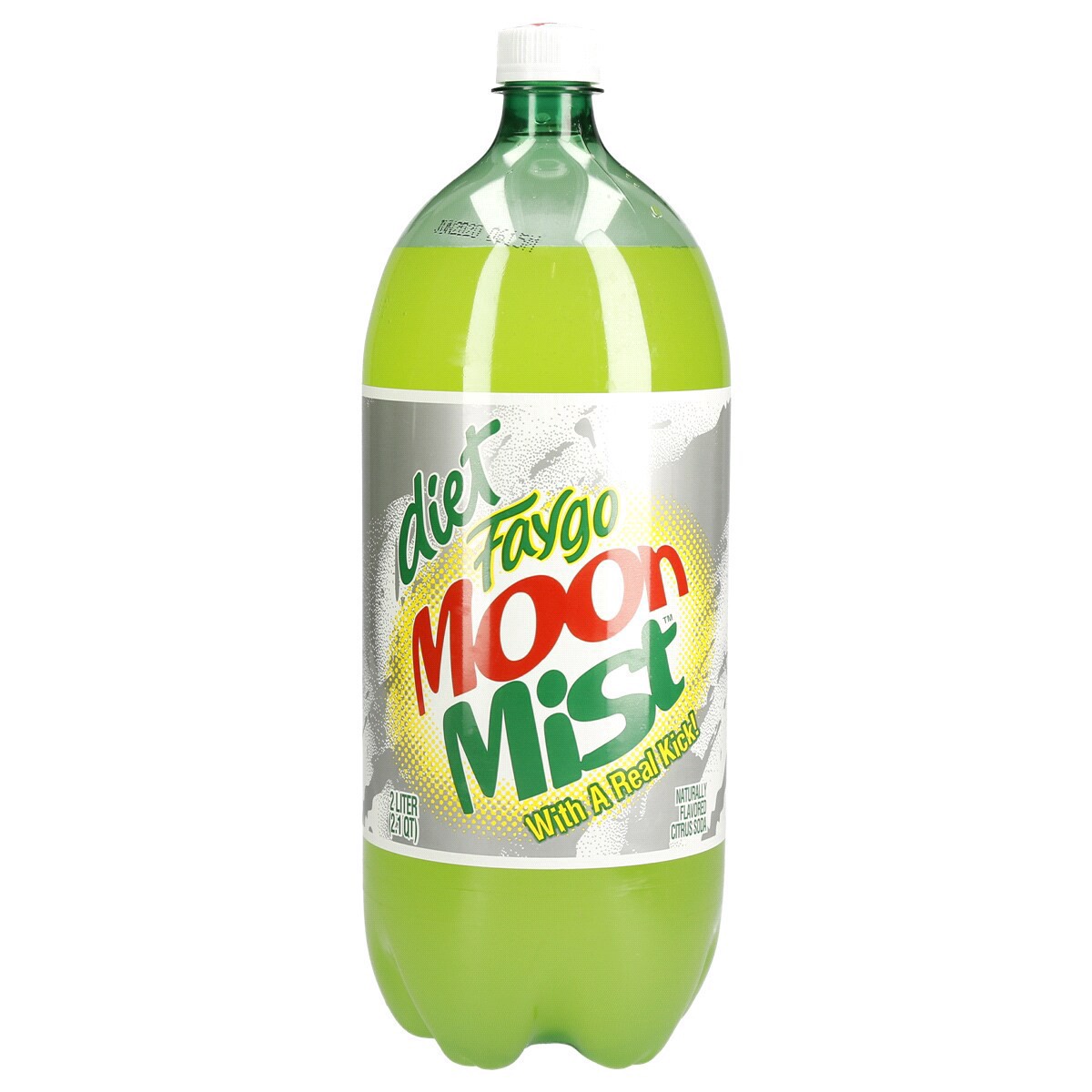 slide 1 of 5, Faygo Diet Moon Mist bottle- 2 liter, 67.6 oz