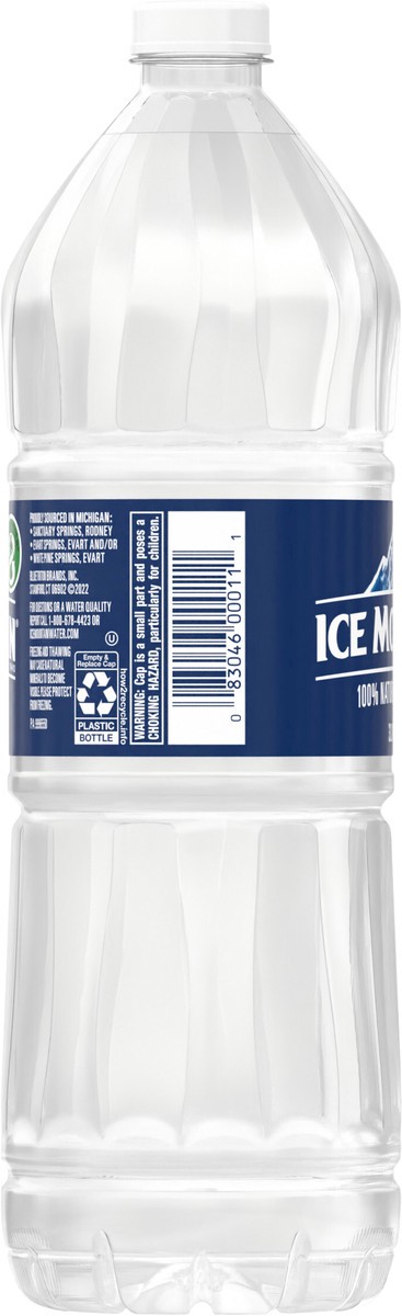 slide 5 of 7, ICE MOUNTAIN Brand 100% Natural Spring Water, 1-Liter plastic bottle, 33.8 oz