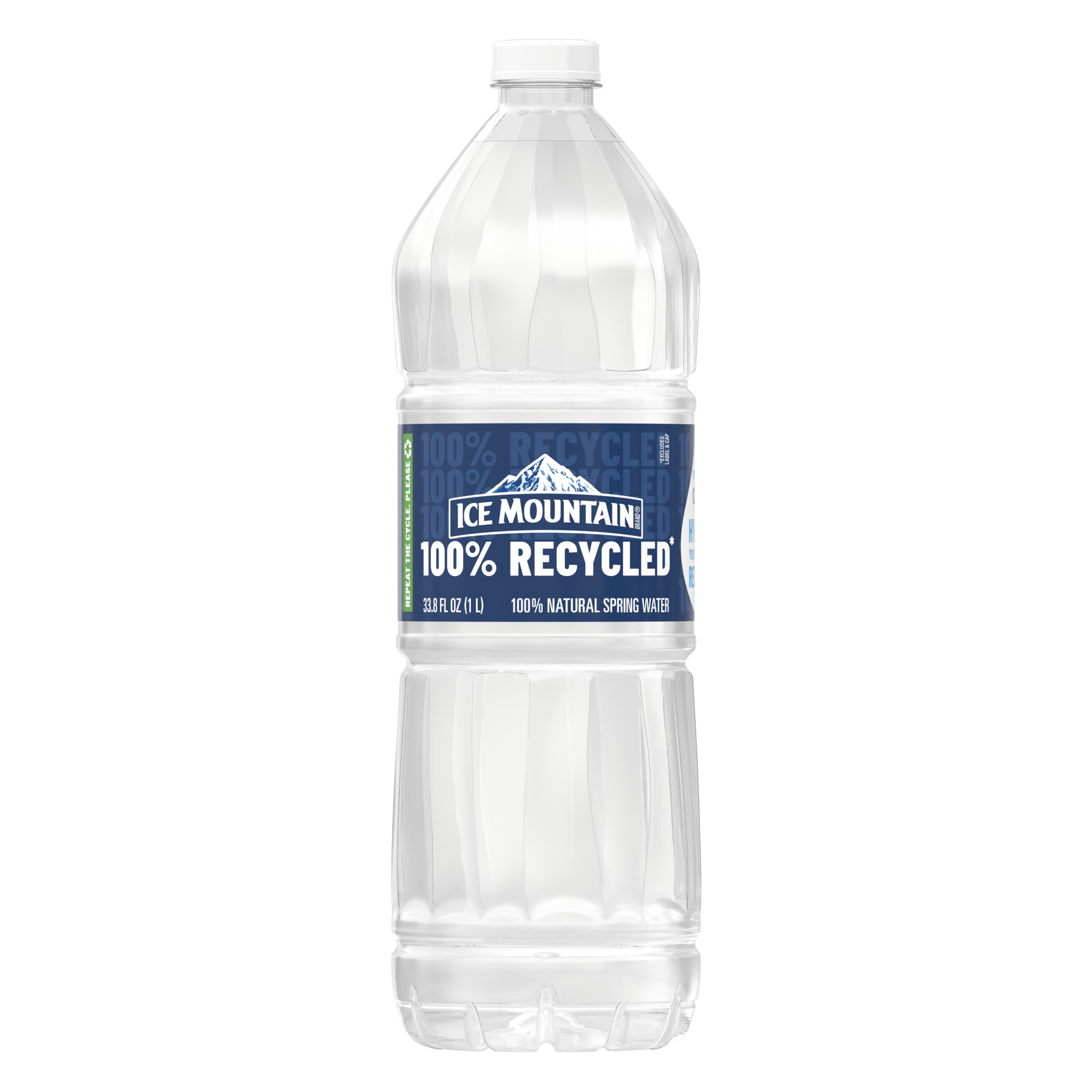 slide 1 of 7, ICE MOUNTAIN Brand 100% Natural Spring Water, 1-Liter plastic bottle, 33.8 oz