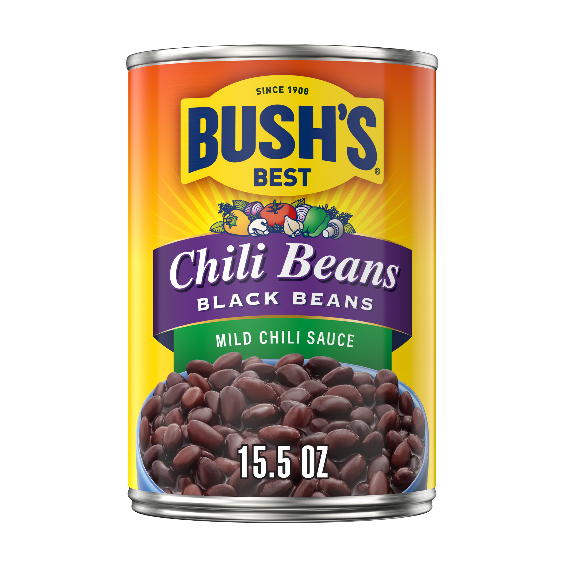 slide 1 of 5, Bush's Best Bush's Black Beans in a Mild Chili Sauce 15.5 oz, 15.5 oz