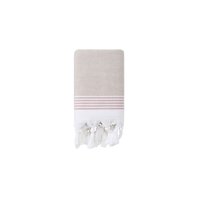 slide 1 of 1, Haven Organic Cotton Flatweave Hand Towel - Pumice, 1 ct