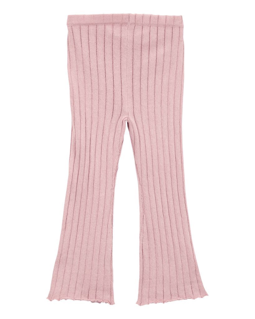 slide 2 of 3, Carter's Baby Ribbed Sweater Knit Flare Pants - Pink Pink 18M, 1 ct