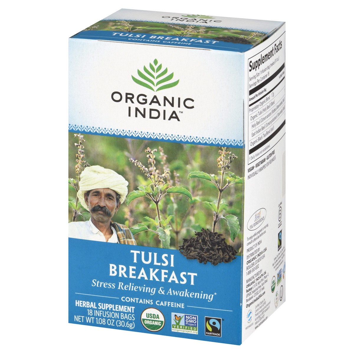 slide 12 of 13, Organic India India Breakfast Tulso Tea - 18 ct, 18 ct