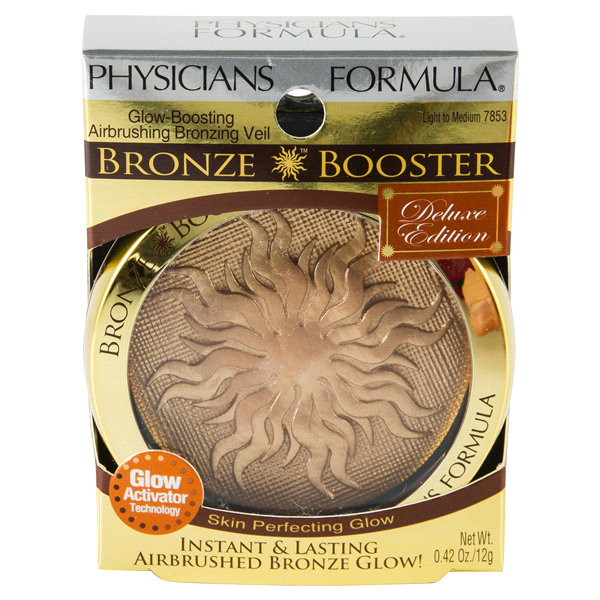 slide 1 of 6, Physicians Formula Bronze Booster Airbrushing Bronzing Veil, Light to Medium, 0.42 oz