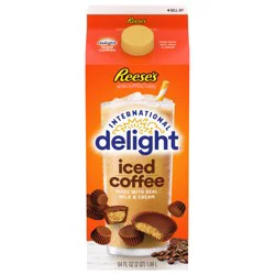 International Delight Iced Coffee, REESE’S, Ready to Pour Coffee Drinks Made with Real Milk and Cream, 64 FL OZ Carton