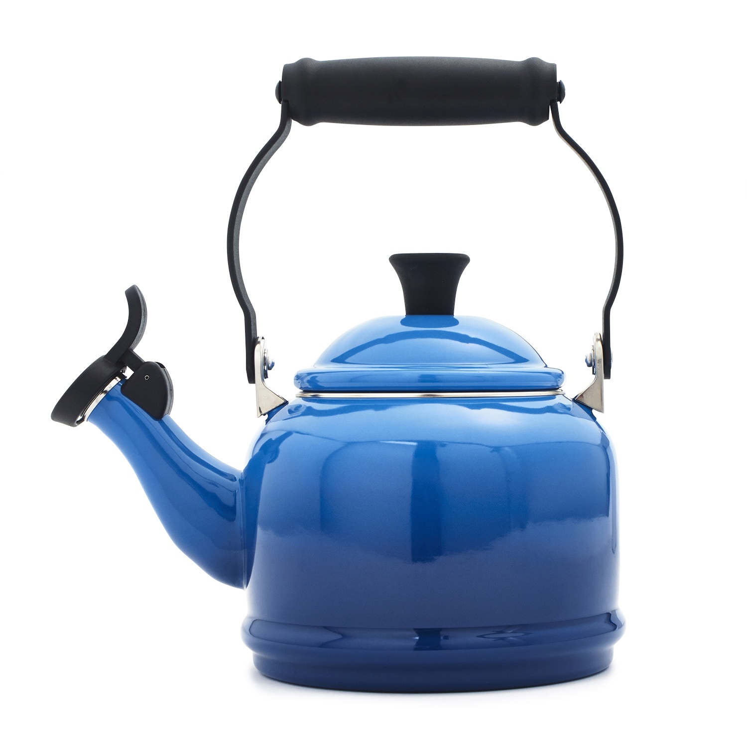 slide 1 of 1, Le Creuset Tea Kettle Demi Marseilles Blue, 1 ct