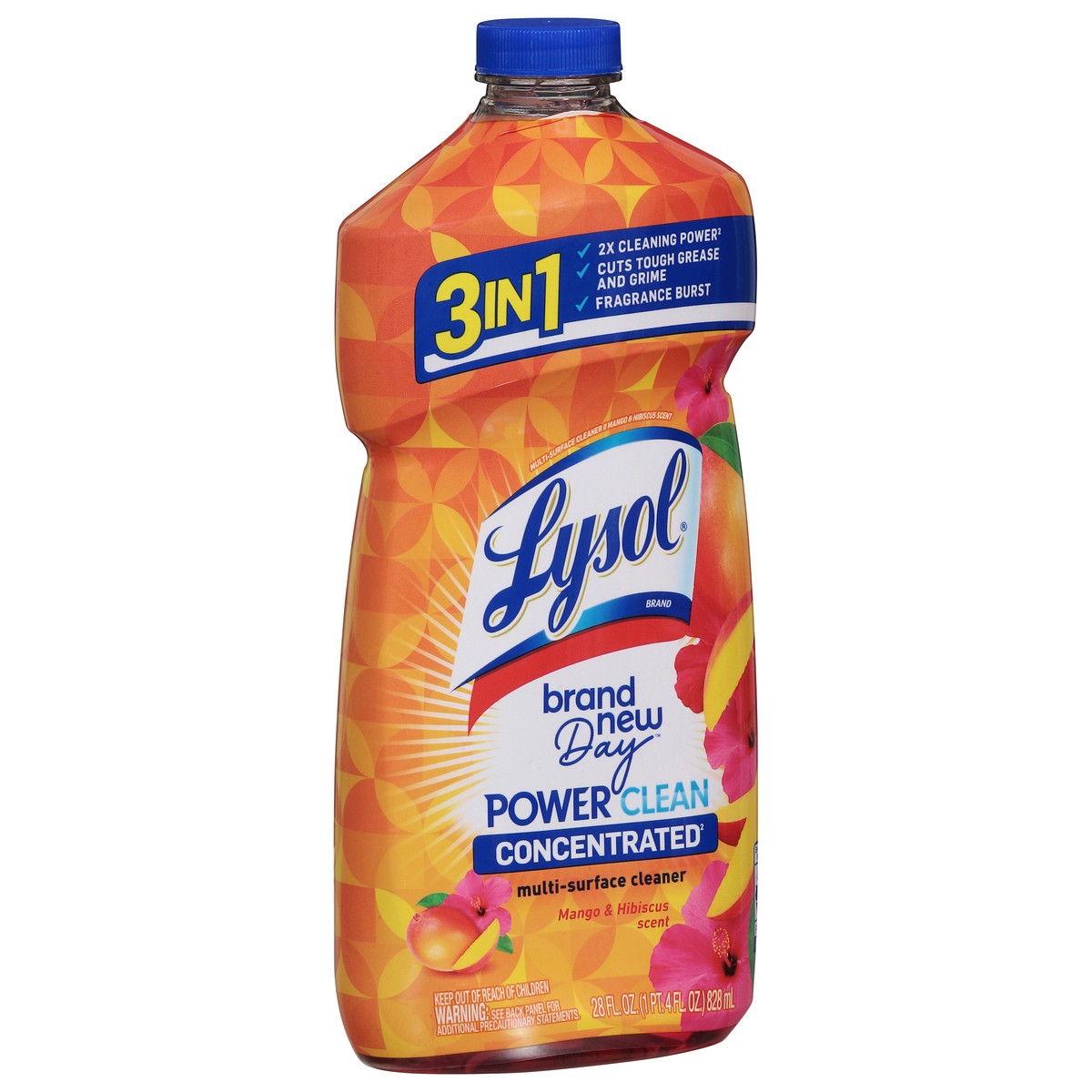 slide 2 of 12, Lysol Brand New Day Mango Hibiscus All Purpose Cleaner 28 Ounces, 28 oz
