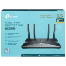 TP-Link 4-Stream Gigabit Archer AX3000 Wi-Fi 6 Router 1 ea