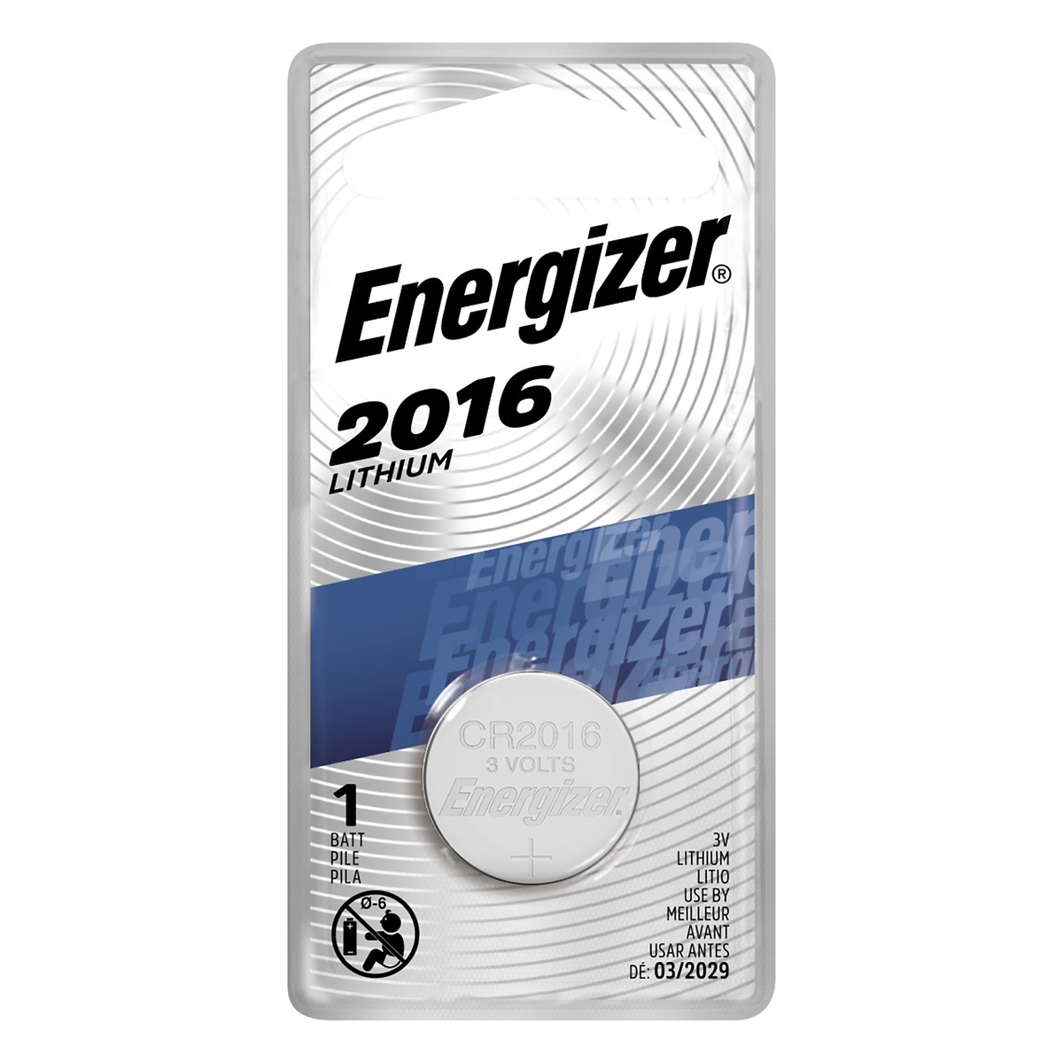 slide 1 of 3, Energizer 2016 Battery (ECR2016BP), 