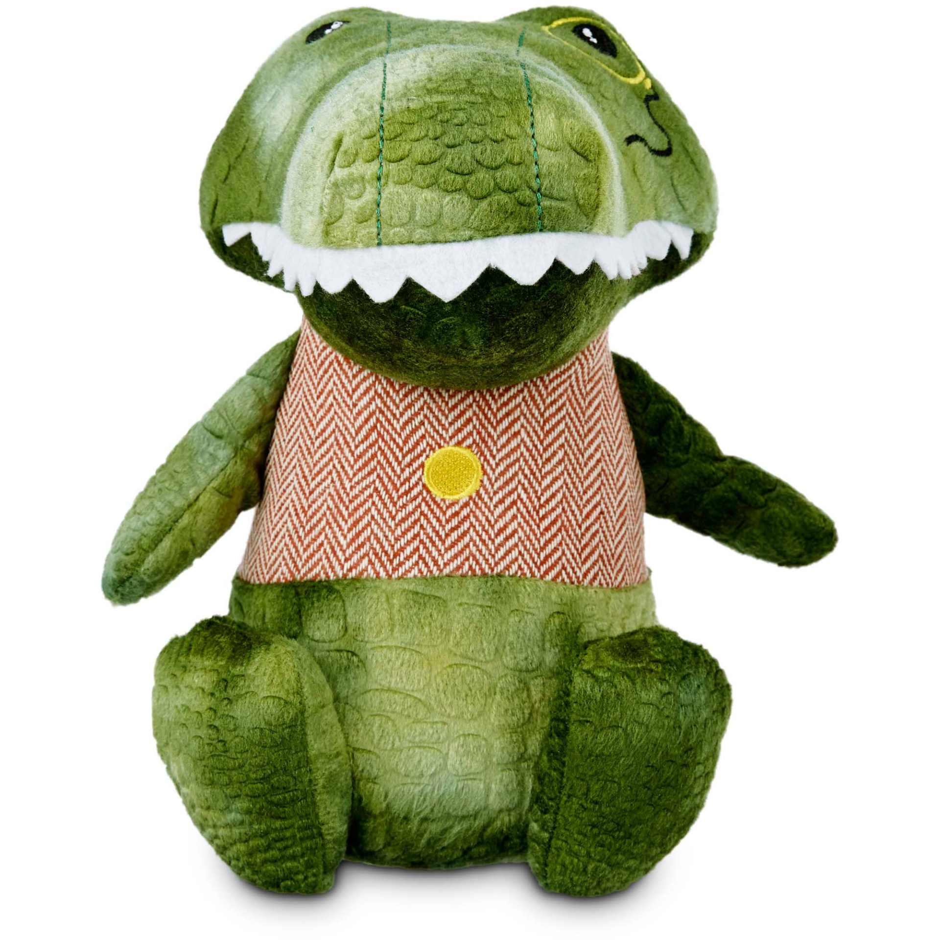 slide 1 of 1, Leaps & Bounds Wildlife Plush Gator Dog Toy, MED