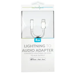 Techcellent Universal lightning to audio adapter, white