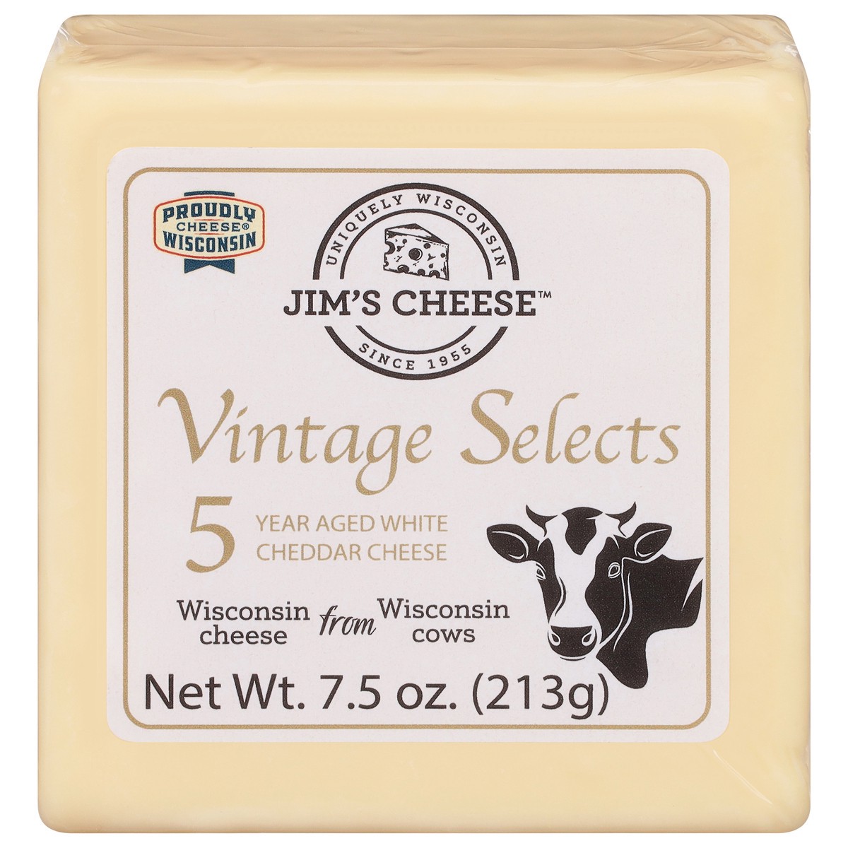 slide 8 of 13, Jim's Cheese Vintage Selects 5 Year Aged White Cheddar Cheese 7.5 oz, 7.5 oz