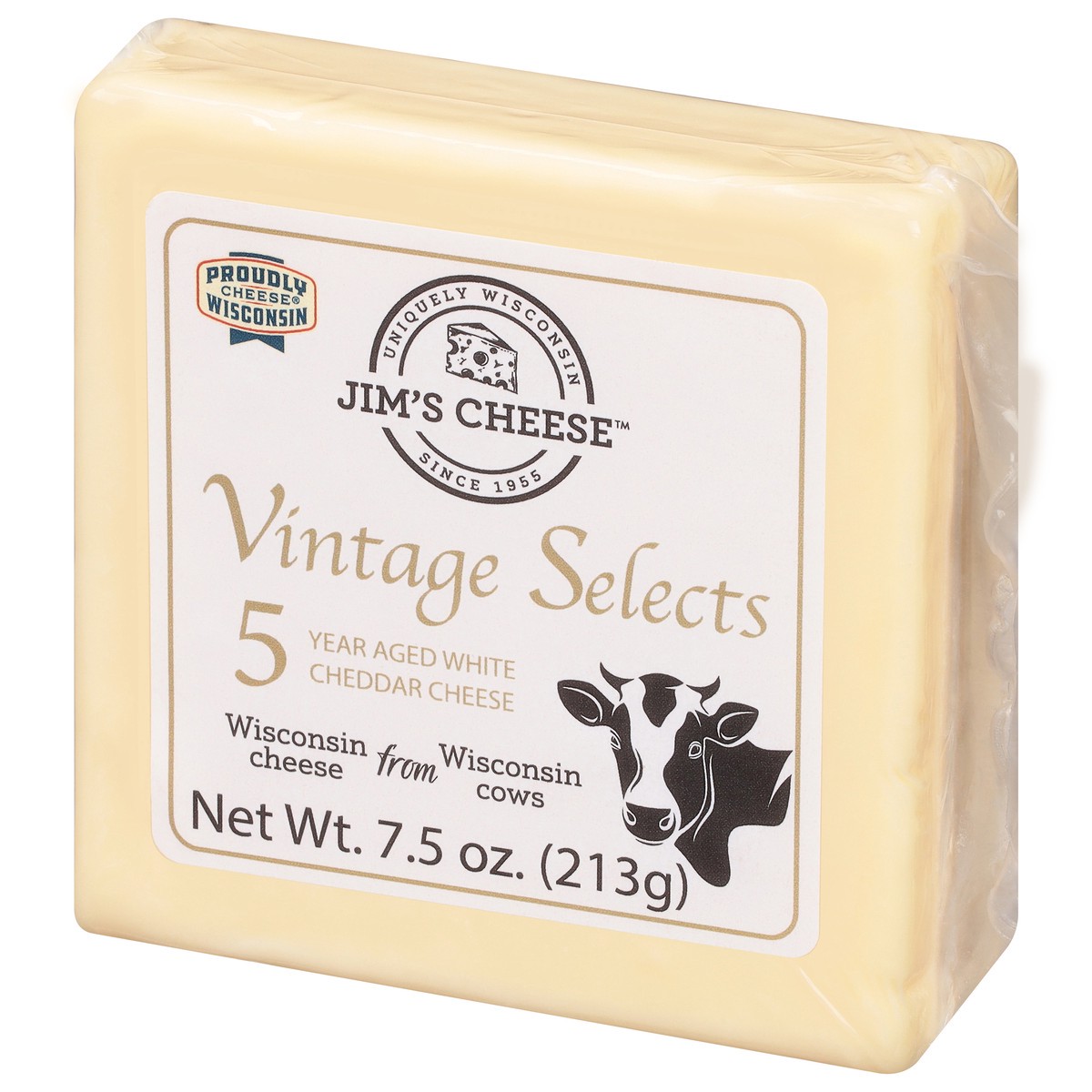slide 3 of 13, Jim's Cheese Vintage Selects 5 Year Aged White Cheddar Cheese 7.5 oz, 7.5 oz