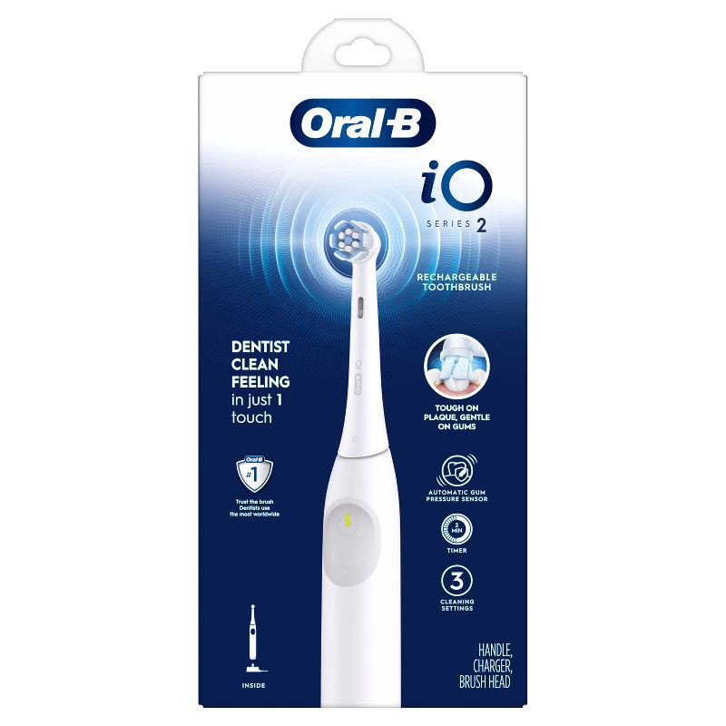 slide 12 of 15, Oral-B iO Series 2 Electric Toothbrush - White, 1 ct