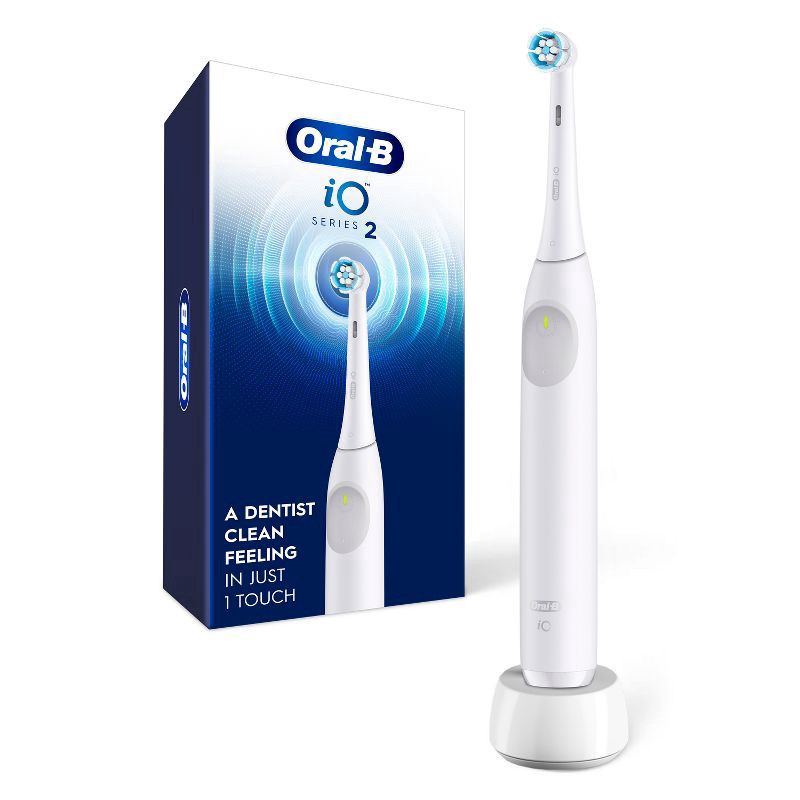 slide 1 of 15, Oral-B iO Series 2 Electric Toothbrush - White, 1 ct